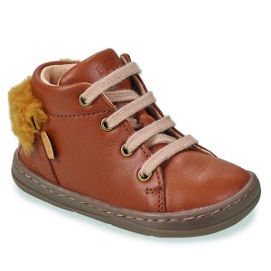 Easy Peasy Baskets montantes enfant MY DUCKIE'S MID LACET Marron - Taille 20,21,22,23