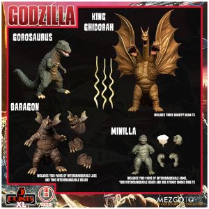 Mezco Godzilla : Destroy All Monsters Round Two 5 Points XL Coffret Deluxe