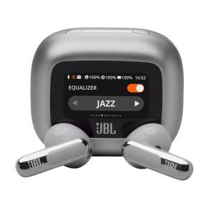 JBL Live Flex 3 Argent - Ecouteurs a reduction de bruit sans fil