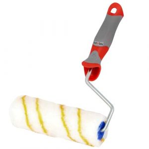 KOTARBAU Rouleau À Peinture Fil D’Or 160 mm Avec Poignée En Caoutchouc Rouleau Pour Peindre Brosse Pour L'application De Peintures De Vernis De Résine Pour La Rénovation