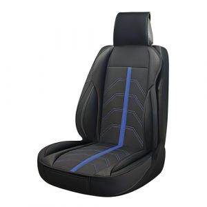 SUMEX Dossier de si&egrave;ge pour Voiture mod&egrave;le Potenza Couleur Noire et Bleue Housse de Sport Universelle imperm&eacute;able en Cuir synth&eacute;tique