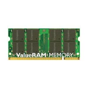 Image de Kingston KVR800D2S6/2G - Barrette mémoire ValueRAM 2 Go DDR2 800 MHz CL6 200 broches