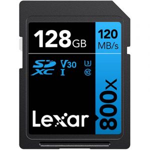 Image de Lexar Carte SD 128Go High-Performance 800x