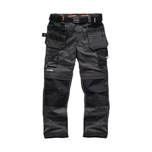 Scruffs Pantalon de travail Pro Flex Holster graphite tour de taille 34" longueur 34"