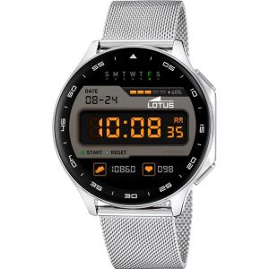 Lotus Montre connectée Homme Smartwatch - L50050-2 Bracelet Acier Argent