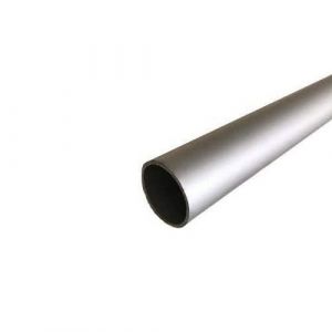 Tube penderie rond aluminium, lg 1000mm (25mm x 1.5mm, Anodisé Argent) HOMEWELL