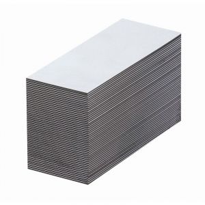 Certeo Etiquettes magnétiques - blanches - h x l 40 x 80 mm, lot de 100 - Coloris: blanc