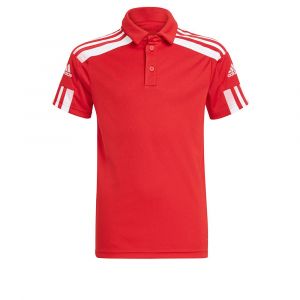 Adidas Polo &agrave; Manches Courtes Squadra 21 140 cm Team Power Red / White