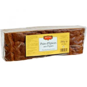 Eric Bur Pain d'Epices aux Figues en Tranches 300 g - Lot de 4