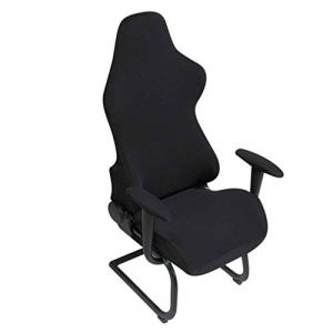 BTSKY Housses de Chaise de Jeu Extensibles Noires – Housses ergonomiques pour chaises de Jeu d'ordinateur inclinables de Style Course (sans chaises)