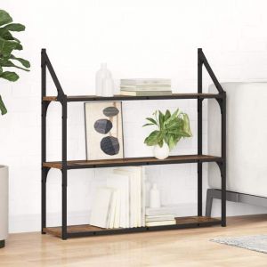 VidaXL &Eacute;tag&egrave;re Murale Bois Ancien 80 x 21 x 78,5 cm Bois d'ing&eacute;nierie