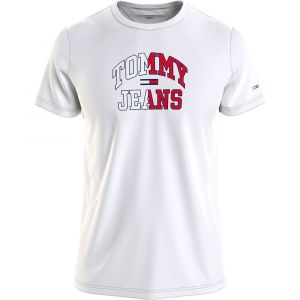 Tommy Jeans T-shirt &agrave; Manches Courtes Entry Collegiate S White