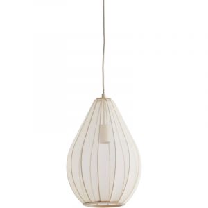 Light&living - suspension - Itela - beige blanc - textile - ø