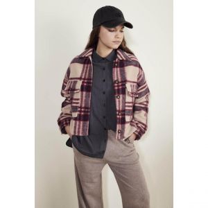 Le Temps des Cerises Veste TEMPS DES CERISES - Veste à carreaux - beige et bordeaux