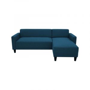 Canapé d angle fi e 4 places BOB Tissu marine Réversible L 197 P 117 H 65 cm