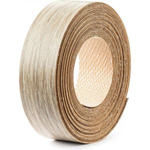 Cyclingcolors 1x Bande de Chant Thermocollant 21mm x 5m Epaisseur 0,50mm Mélaminé Facile à Appliquer Bricolage Étagère Meuble Panneau Bois Durable, chêne sonoma gris