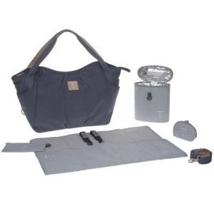 Lässig Sac à langer Twin Triangle BLEU