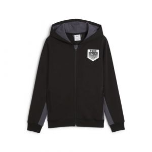 Puma Active Sports Graphic Hoodie Full-Zip TR B, Chaquetas Deportivas Gar&ccedil;on Black,