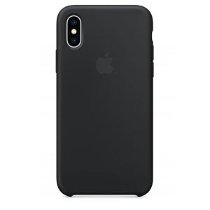 Image de Apple Coque en silicone Noir pour iPhone XS