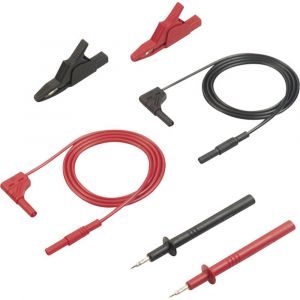 SKS Hirschmann Set de cordons de mesure de sécurité [Banane mâle 4 mm - Banane mâle 4 mm] 972340001 1 m noir, rouge 1 pc(s)