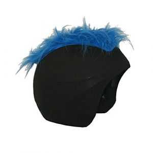 Image de Housse de casque fantaisie-Coolcasc-Furry Blue-Taille unique