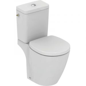 Image de Ideal Standard Pack WC cuvette sortie horizontale avec Abattant frein de chute Blanc - CONNECT SPACE