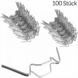 Image de Deuba 100x Clips de vitrage pour serre en métal inoxydable 1,5mm d'épaisseur Type W