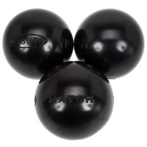 Obut Boules de pétanque Match noire 0 72 mm Noir Taille : 670g Taille : 670g