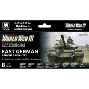 Vallejo Kit de Peinture pour Armure DDR et Infanterie