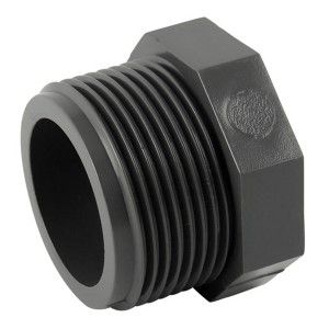 Image de Bouchon PVC pression &agrave; visser M 3" - Raccord PVC pression - G&eacute;n&eacute;rique