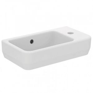 Image de Ideal Standard I.Life s - Lave-mains 450x250 mm, avec trop-plein, trou pour robinetterie à droite, blanc T458601