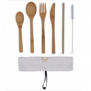 Livoo Set de couverts en bambou MES134C Beige
