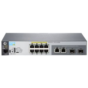 Image de HP J9774A - Switch 2530-8G-PoE+ Géré 8 ports 10/100/1000 (PoE+) + 2 x SFP Gigabit combiné