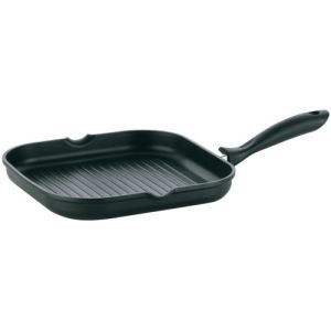 Kela Poêle à grillade carrée en fonte d'aluminium (28 x 28 cm)