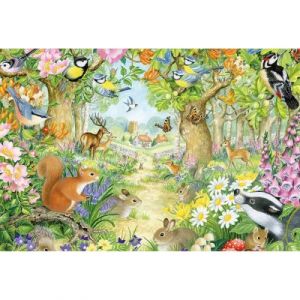 Schmidt Spiele 56370 Puzzle pour Enfant Animaux dans la forêt 100 pièces