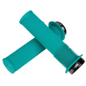 DMR Paire de grips deathgrip thin avec flanges bleu tribe