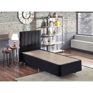 Menzzo Ensemble tête de lit et cadre de lit avec coffre de rangement Rika - 7 tailles-Couchage 90x190 cm