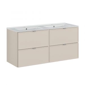 Meuble double vasque encastrée 120cm Alba Cachemire