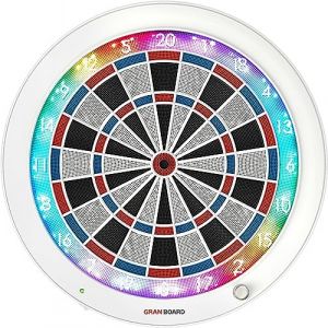 GranBoard cible électronique 3s60 cm blanc/bleu/rouge 4 parties