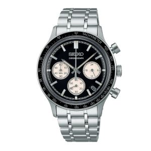 Seiko Montre Chrono Et Tachymètre Fond Noir
