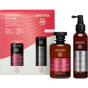 Apivita Tonic Women's Hair Tonic Routine Set ensemble anti-chute