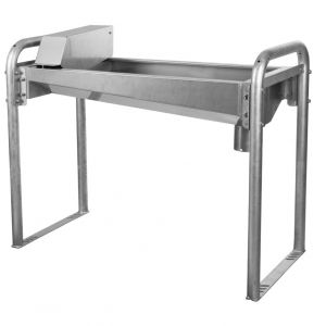 Kerbl Abreuvoir pour ferme avec console mural inox 190 cm