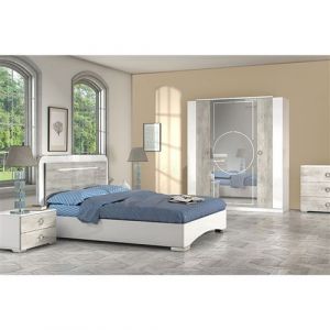 Chambre Complète 160x200cm avec Commode - GOYA - ALTOBUY