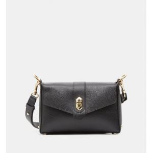 Lancaster Sac besace trotteur cuir grainé Noir - Couleur Noir - Taille Taille unique