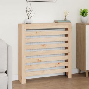 VidaXL Cache-radiateur 79,5x19x84 cm Bois massif de pin Marron