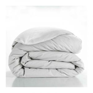 Douceur d'int&eacute;rieur, Housse de Couette (260 x 240 CM) Lina Blanc, 100 % Coton
