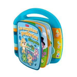 Fisher-Price Les Comptines Préférées des Tout-Petits Jouet musical Rires et Éveil avec lumières et sons pour les bébés à partir de 6 mois, langue française, JMC51