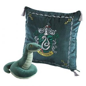 The Noble Collection Harry Potter - Oreiller avec peluche House Mascot Slytherin