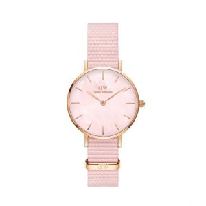 Montre Femme Daniel Wellington PETITE DW00100512 - Bracelet Nylon rose