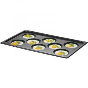 Hendi Po&ecirc;le en fonte, avec 2 becs verseurs, po&ecirc;le &agrave; frire pour four, feu, cuisini&egrave;re &agrave; gaz, induction, &eacute;lectrique, plaque vitroc&eacute;ramique, grill, barbecue, poign&eacute;e: 120mm, &oslash;165x(H)35mm